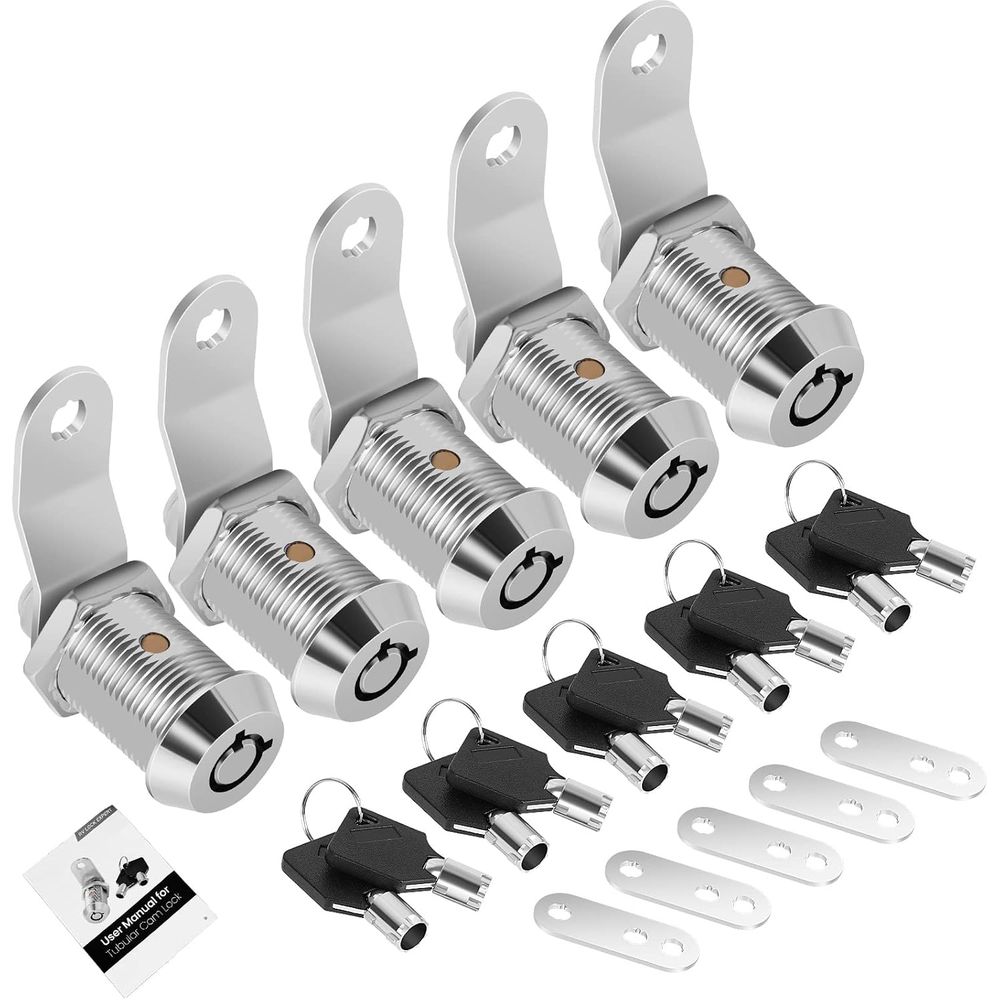 Door Lock - 5 قطع من أقفال الخزائن مع