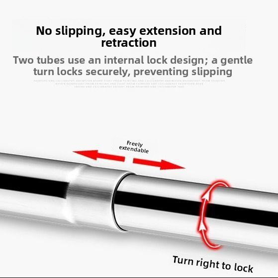 Curtain Rods - قضيب استحمام للحمام على شكل قوس،