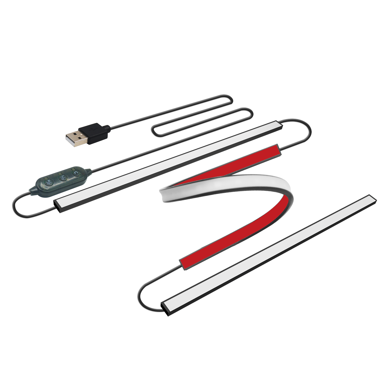 Led Strip Lights - شريط إضاءة خلفية LED للشاشة مع