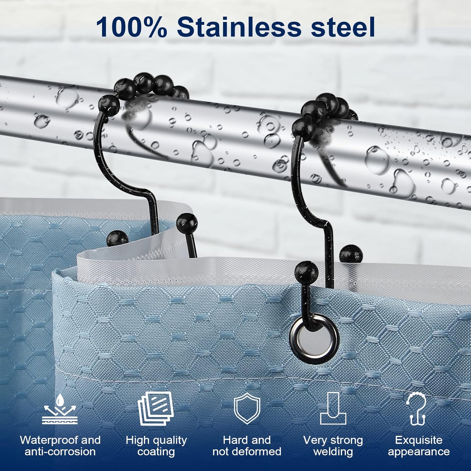 خطاف ستارة الحمام، خطاف حمام م - مراجعة Curtain Rods وسعره