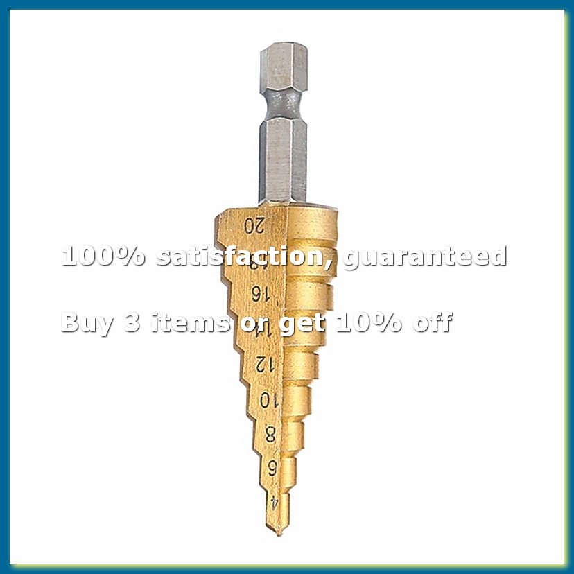 مثقاب متدرج مستقيم HSS مقاس 4- - مراجعة Drill Bits وسعره