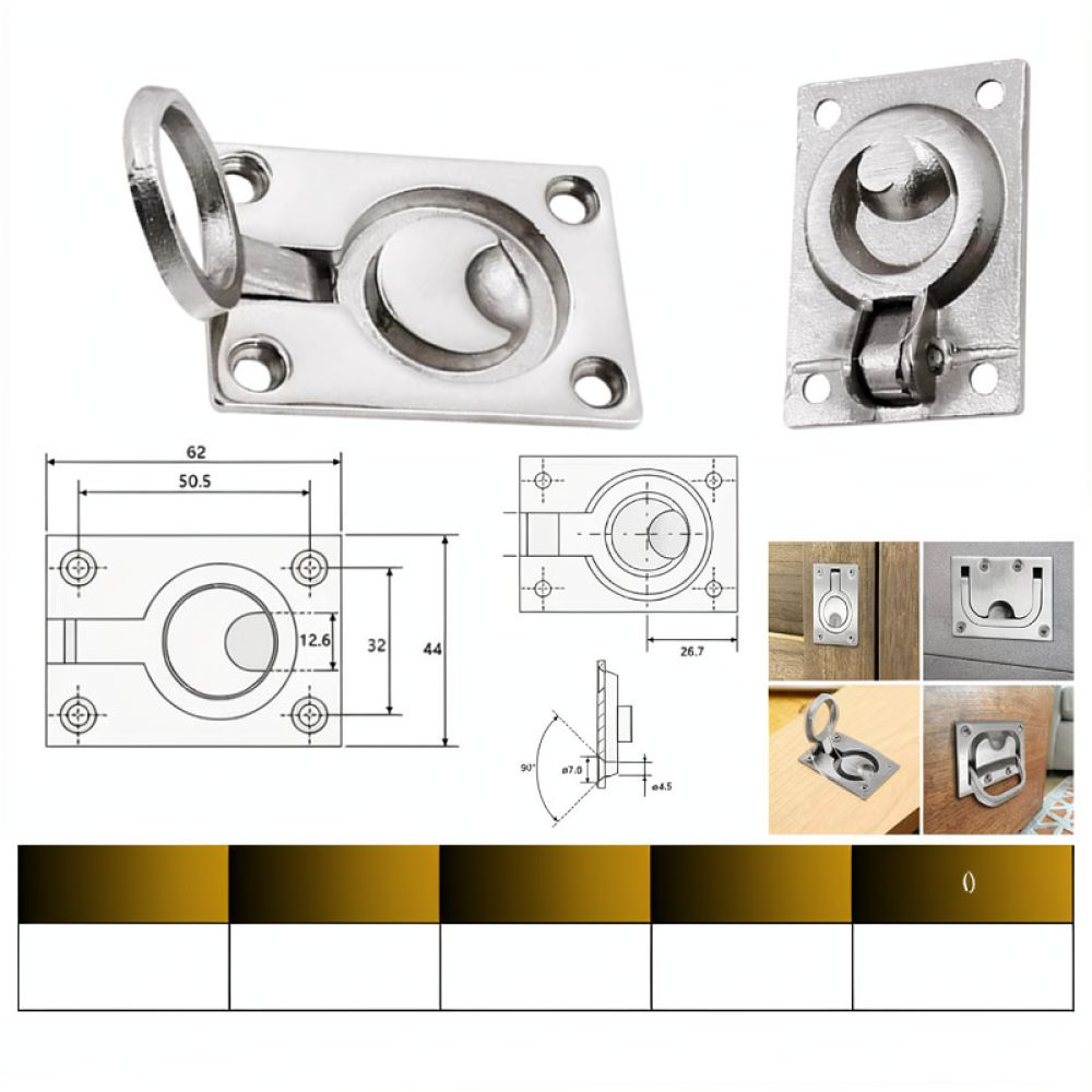 مقبض دائري مخفي من الفولاذ الم - مراجعة Door Handle وسعره