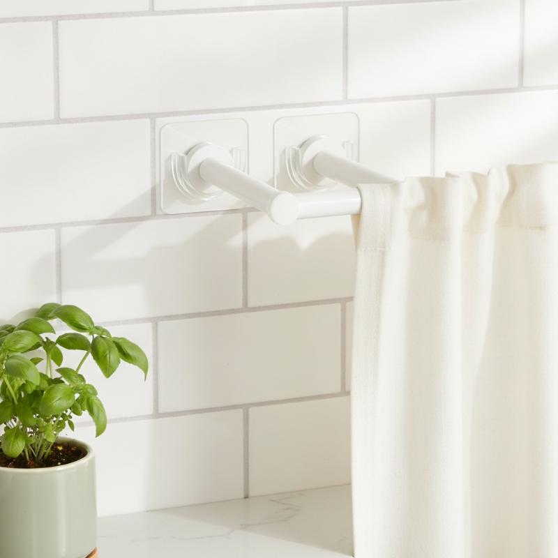 4 قطع من خطافات قضبان الستائر  - مراجعة Curtain Rods وسعره